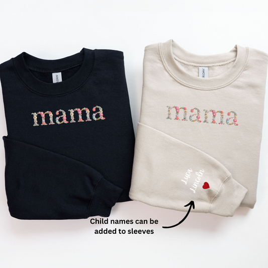 MAMA Embroidered Sweater