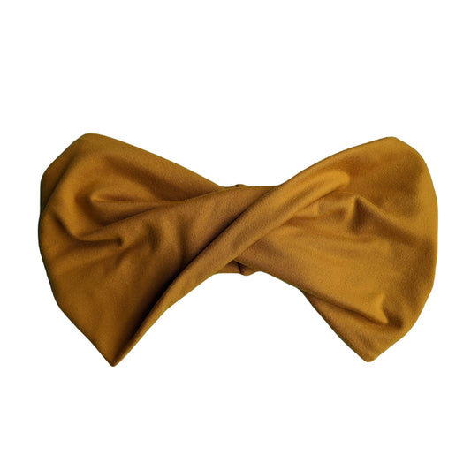 Goldenrod Yellow Wide Twist | Headband for Women